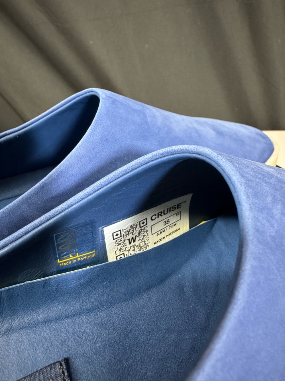 Blue Slip-On Suede Sneakers - Picture 6 of 8